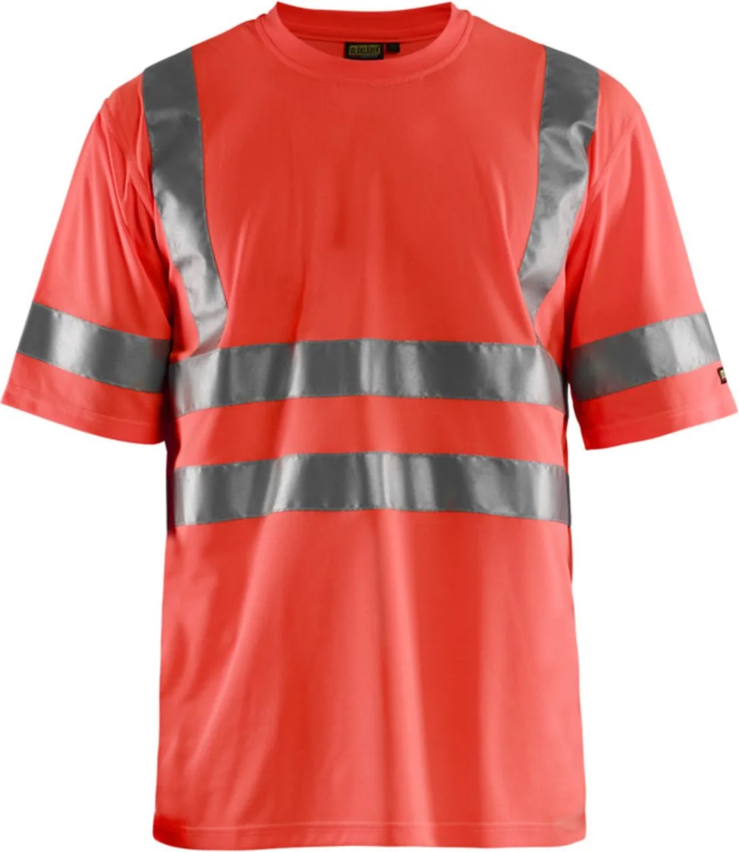 High Vis t-shirt 3413-1009 - High Vis Rood van Blåkläder, High Vis Rood, L – productafbeelding