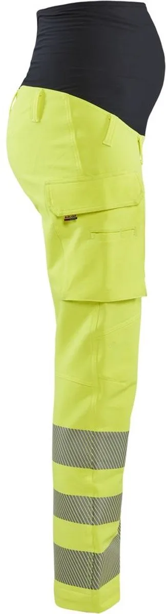 High Vis Zwangerschapsbroek met 4-weg stretch 7100-1642 - High Vis Geel/Zwart de Blåkläder, High Vis Geel, Noir, M – image du produit