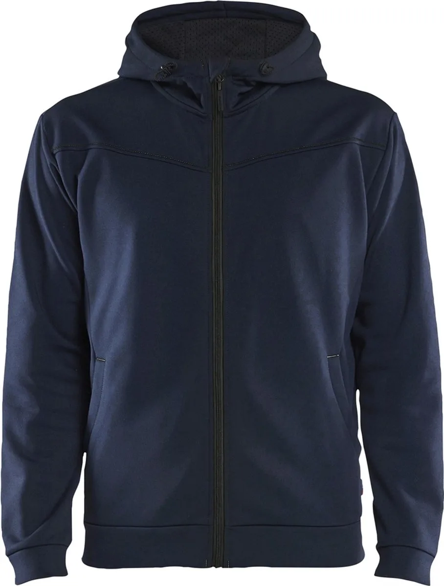 Hoodie met rits 3363-2526 - Donker marineblauw/Zwart de Blåkläder, Donker marineblauw, Noir, 4XL – image du produit