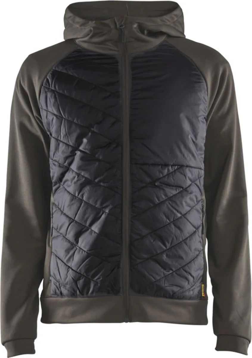 Hybride sweater 3463-2526 - Groen/Zwart von Blåkläder, Grün, Schwarz, 3XL – Produktbild