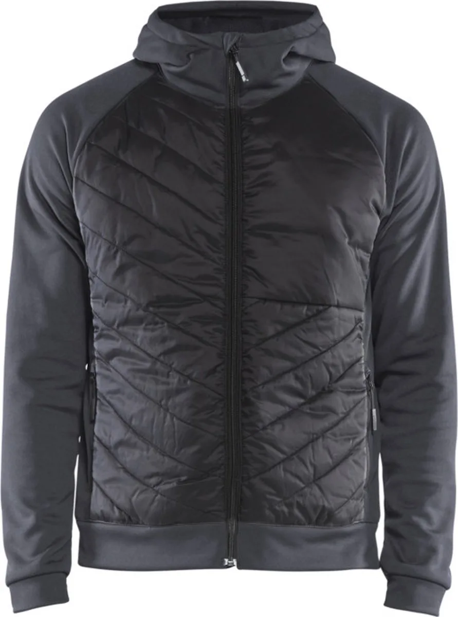 Hybride sweater 3463-2526 - Medium Grijs/Zwart van Blåkläder, Medium Grijs, Zwart, L – productafbeelding