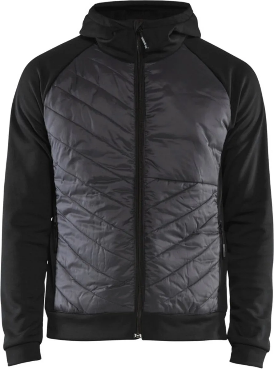 Hybride sweater 3463-2526 - Zwart/Donkergrijs fra Blåkläder, Sort, Mørkegrå, 4XL – produktbillede