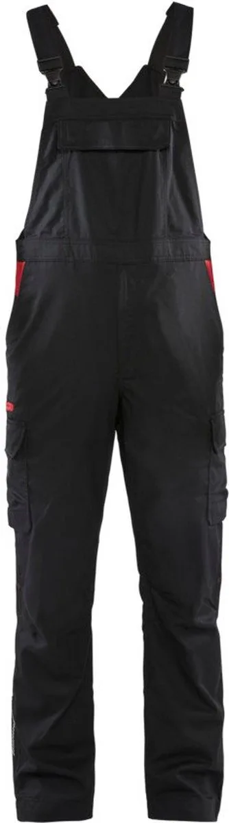 Industrie bretelbroek 2644-1832 - Zwart/Rood van Blåkläder, Zwart, Rood, C48 – productafbeelding