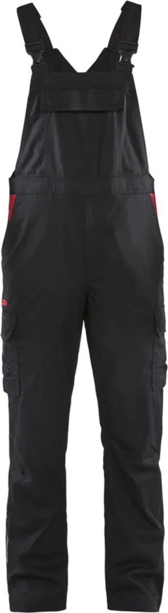 Industrie bretelbroek 2644-1832 - Zwart/Rood van Blåkläder, Zwart, Rood, D116 – productafbeelding