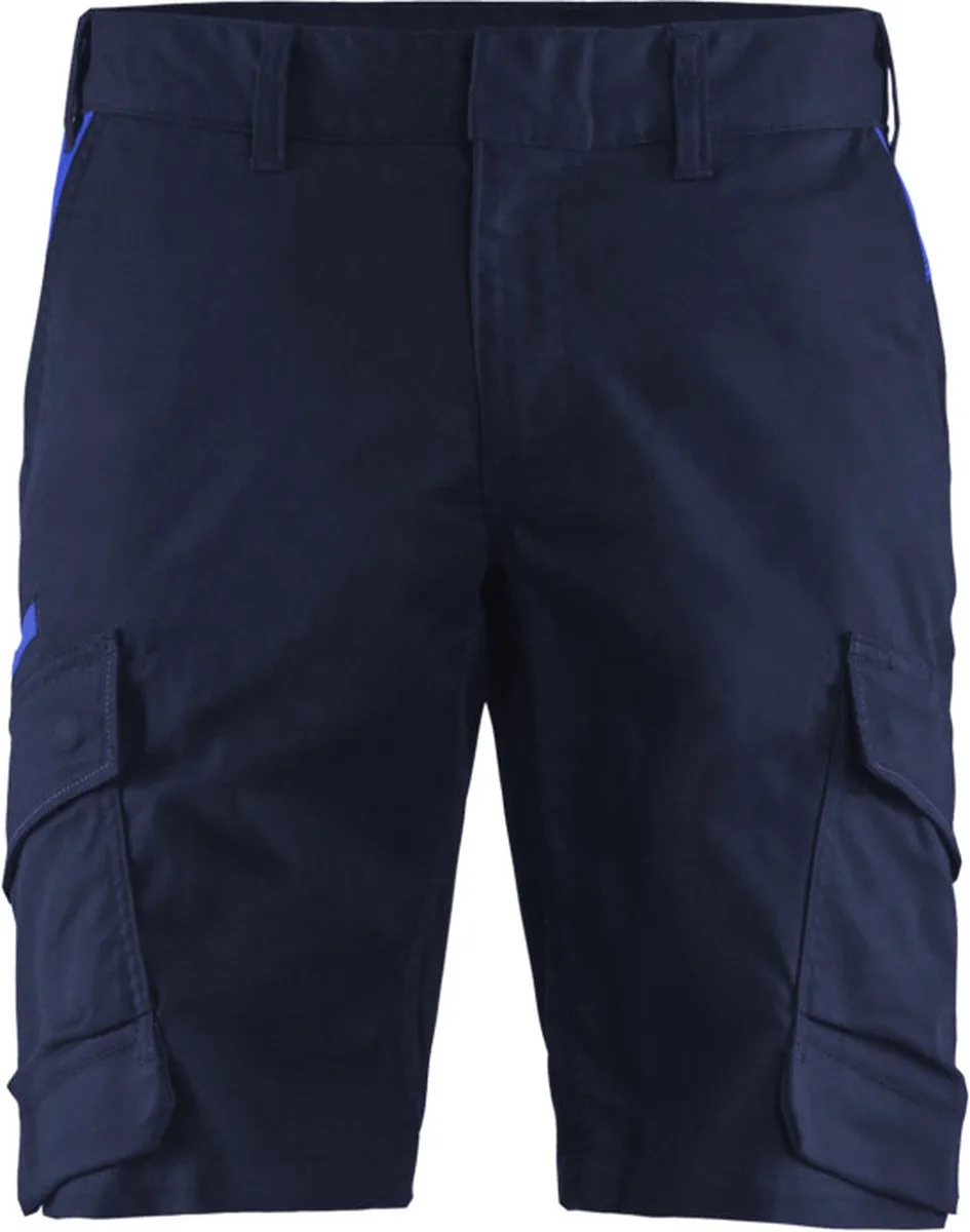 Industrie short met stretch 1446-1832 - Marineblauw/Korenblauw von Blåkläder, Marineblauw, Korenblauw, C58 – Produktbild