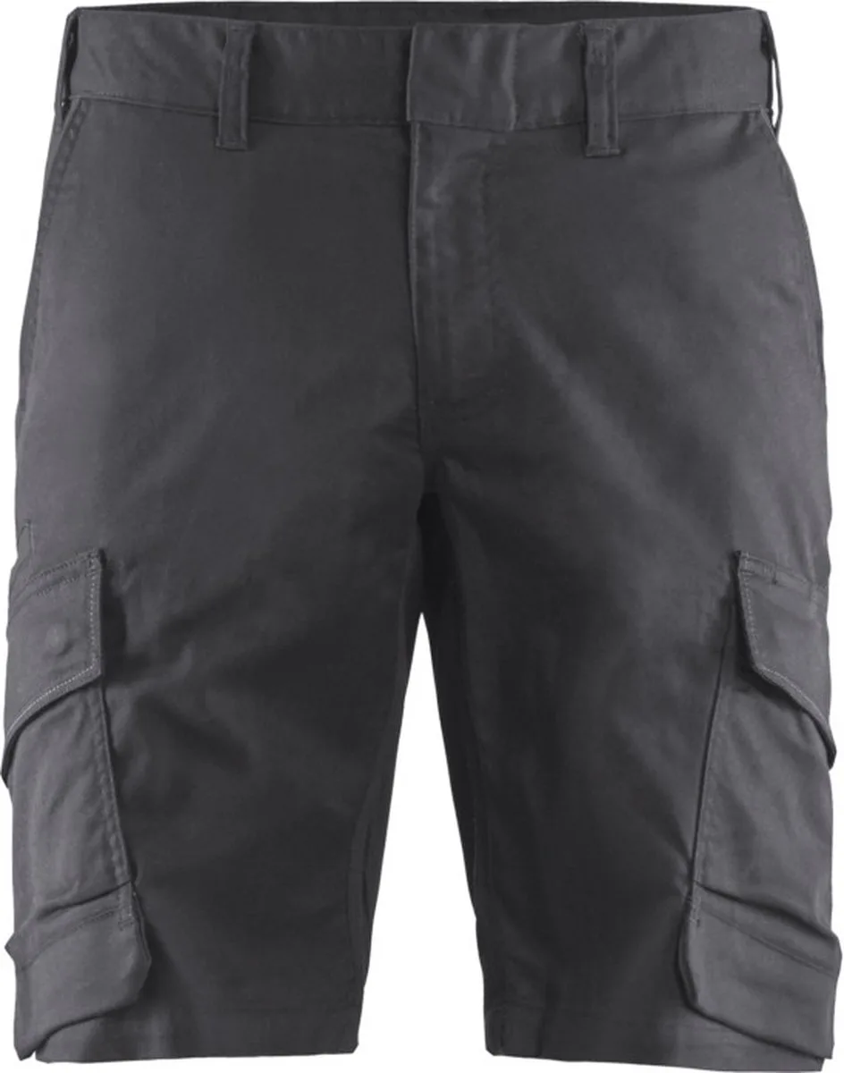 Industrie short met stretch 1446-1832 - Medium Grijs/Zwart fra Blåkläder, Medium Grijs, Sort, C60 – produktbillede