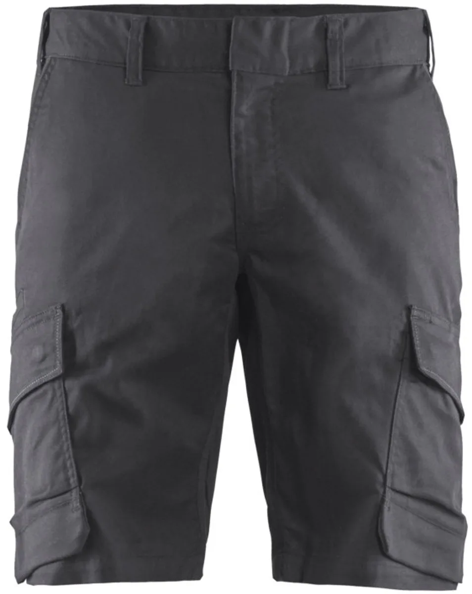 Industrie short met stretch 1446-1832 - Medium Grijs/Zwart fra Blåkläder, Medium Grijs, Sort, C44 – produktbillede