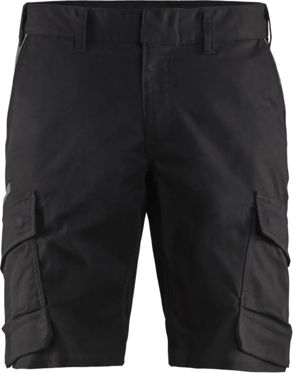 Industrie short met stretch 1446-1832 - Zwart/Donkergrijs von Blåkläder, Schwarz, Dunkelgrau, C64 – Produktbild