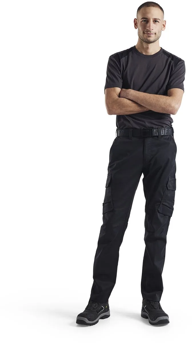 Industrie werkbroek stretch 1444-1832 - Zwart/Donkergrijs by Blåkläder, Black, Dark grey, C52 – product image