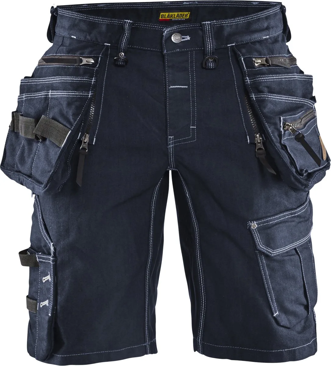 Korte Werkbroek Jeans Stretch X1900 1992-1141 - Mannen - Navy/Zwart de Blåkläder, Bleu foncé, Noir, 44 – image du produit