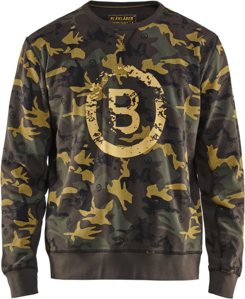 Limited sweatshirt 9408-1158 - Groen/Zwart de Blåkläder, Vert, Noir, M – image du produit