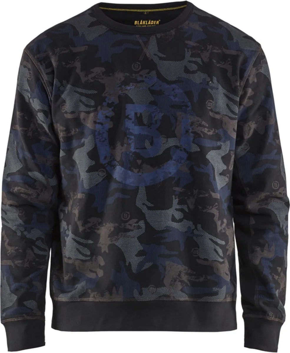 Limited sweatshirt 9408-1158 - Zwart/Donkergrijs fra Blåkläder, Sort, Mørkegrå, L – produktbillede