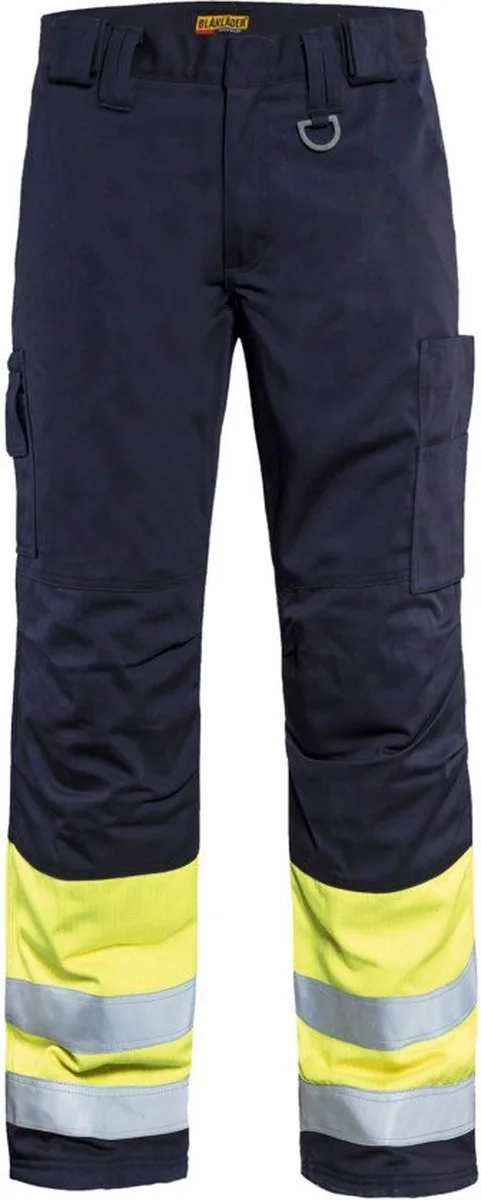 Multinorm Winterwerkbroek 1869-1514 - Marine/High Vis Geel von Blåkläder, Marine, High Vis Geel, C154 – Produktbild