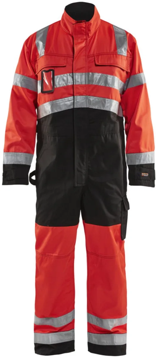 Overall High vis 6373-1804 - High Vis Rood/Zwart von Blåkläder, Rot, Schwarz, C52 – Produktbild