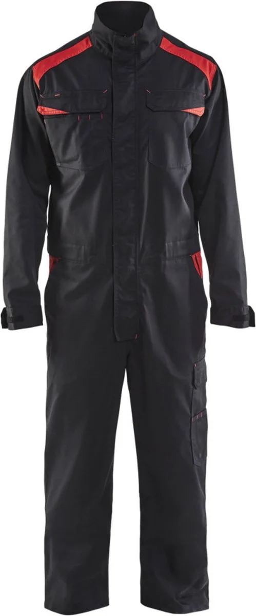 Overall Industrie 6054-1800 - Zwart/Rood fra Blåkläder, Sort, Rød, C62 – produktbillede