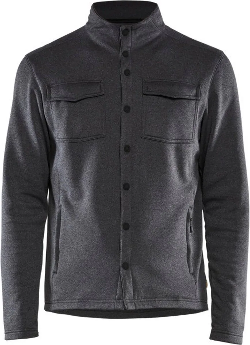 Pique fleecevest 3232-2533 - Zwart Mêlee de Blåkläder, Zwart Mêlee, M – image du produit