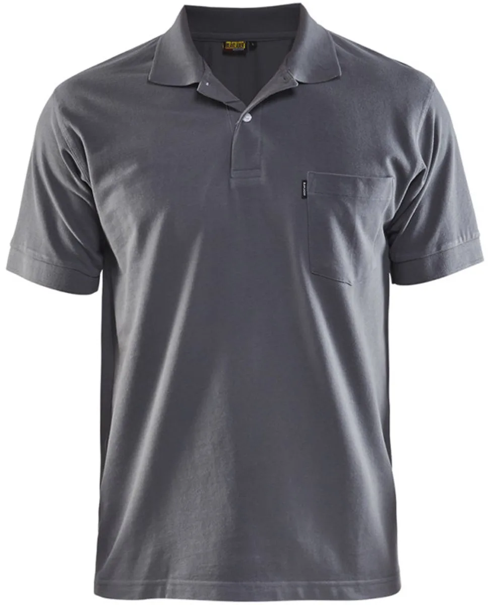 Piqué Polo 3305-1035 - Grijs van Blåkläder, Grijs, S – productafbeelding