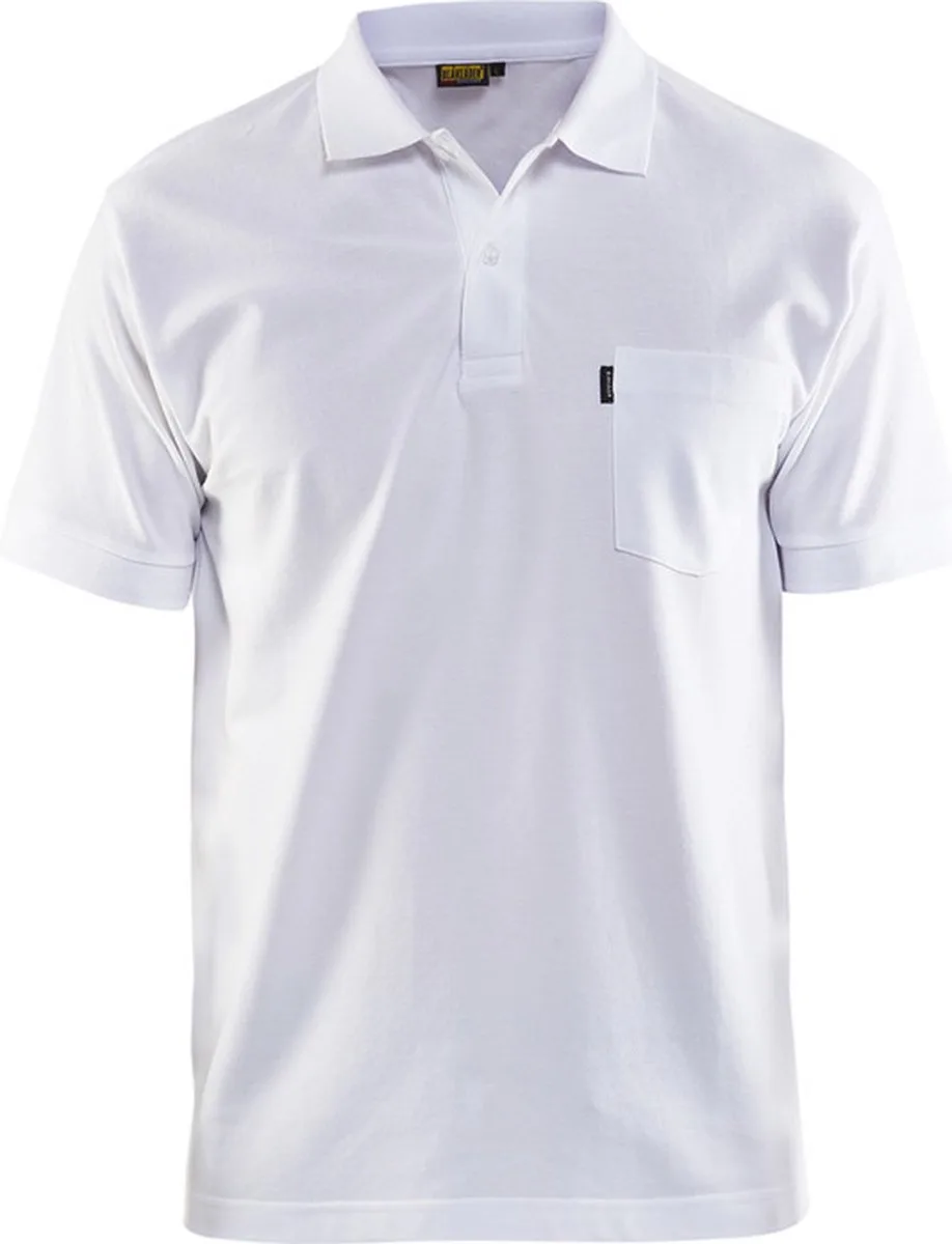 Piqué Polo 3305-1035 - Wit van Blåkläder, Wit, L – productafbeelding