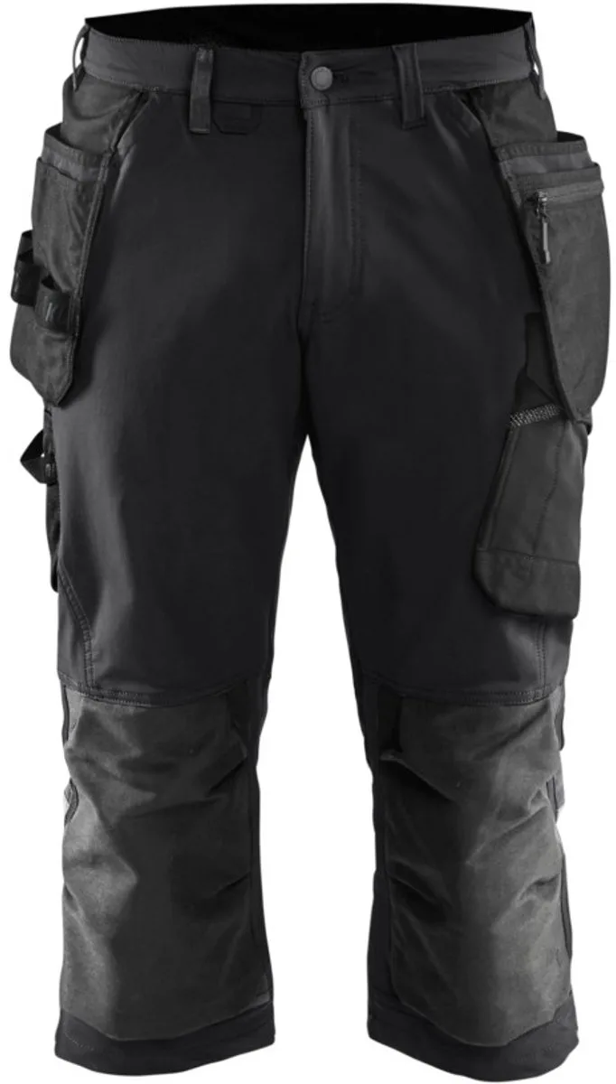 Piraatbroek 4-weg stretch 1521-1645 - Zwart/Donkergrijs de Blåkläder, Noir, Gris foncé, C44 – image du produit