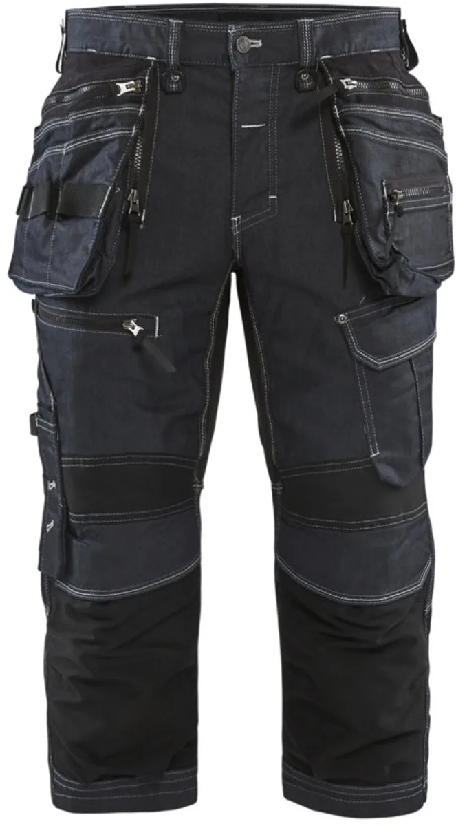 Piraatbroek denim stretch X1900 1991-1141 - Marineblauw/Zwart de Blåkläder, Marineblauw, Noir, C46 – image du produit