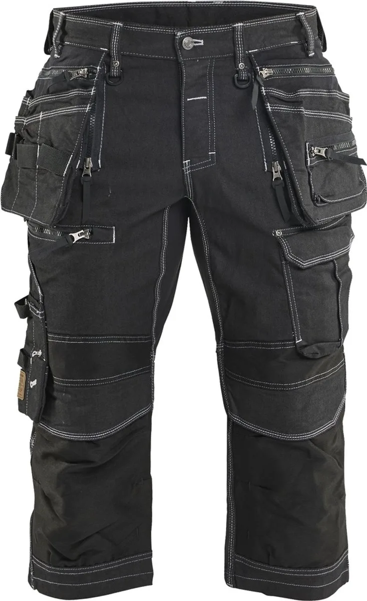 Piraatbroek denim stretch X1900 1991-1141 - Zwart de Blåkläder, Noir, C52 – image du produit