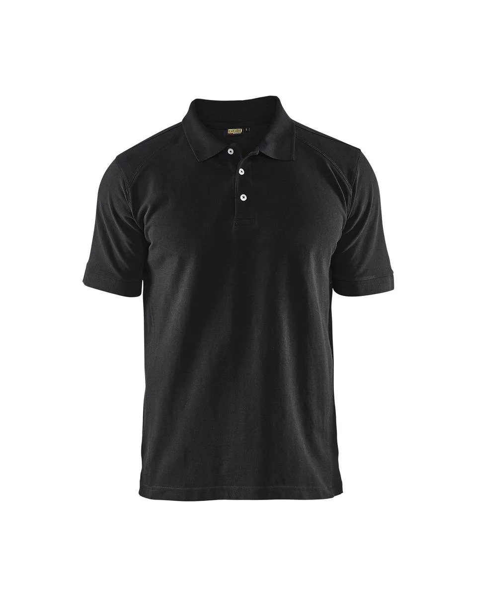 Poloshirt piqué 3324-1050 - Zwart van Blåkläder, Zwart, L – productafbeelding