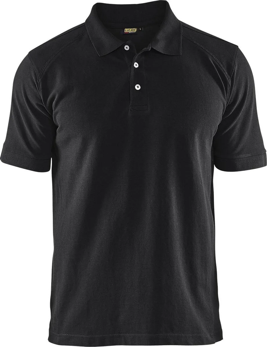 Poloshirt piqué 3324-1050 - Zwart von Blåkläder, Schwarz, M – Produktbild