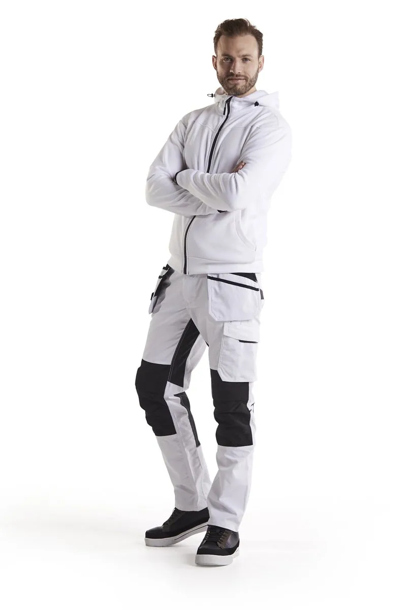 Schilderswerkbroek stretch 1096-1330 - Mannen - Wit/Donkergrijs de Blåkläder, Blanc, Gris foncé, 46 – image du produit