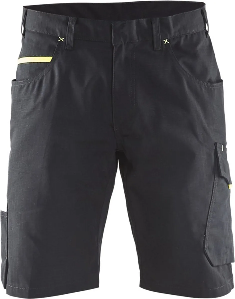 Service short 1499-1330 - Zwart/High Vis Geel de Blåkläder, Noir, High Vis Geel, C52 – image du produit