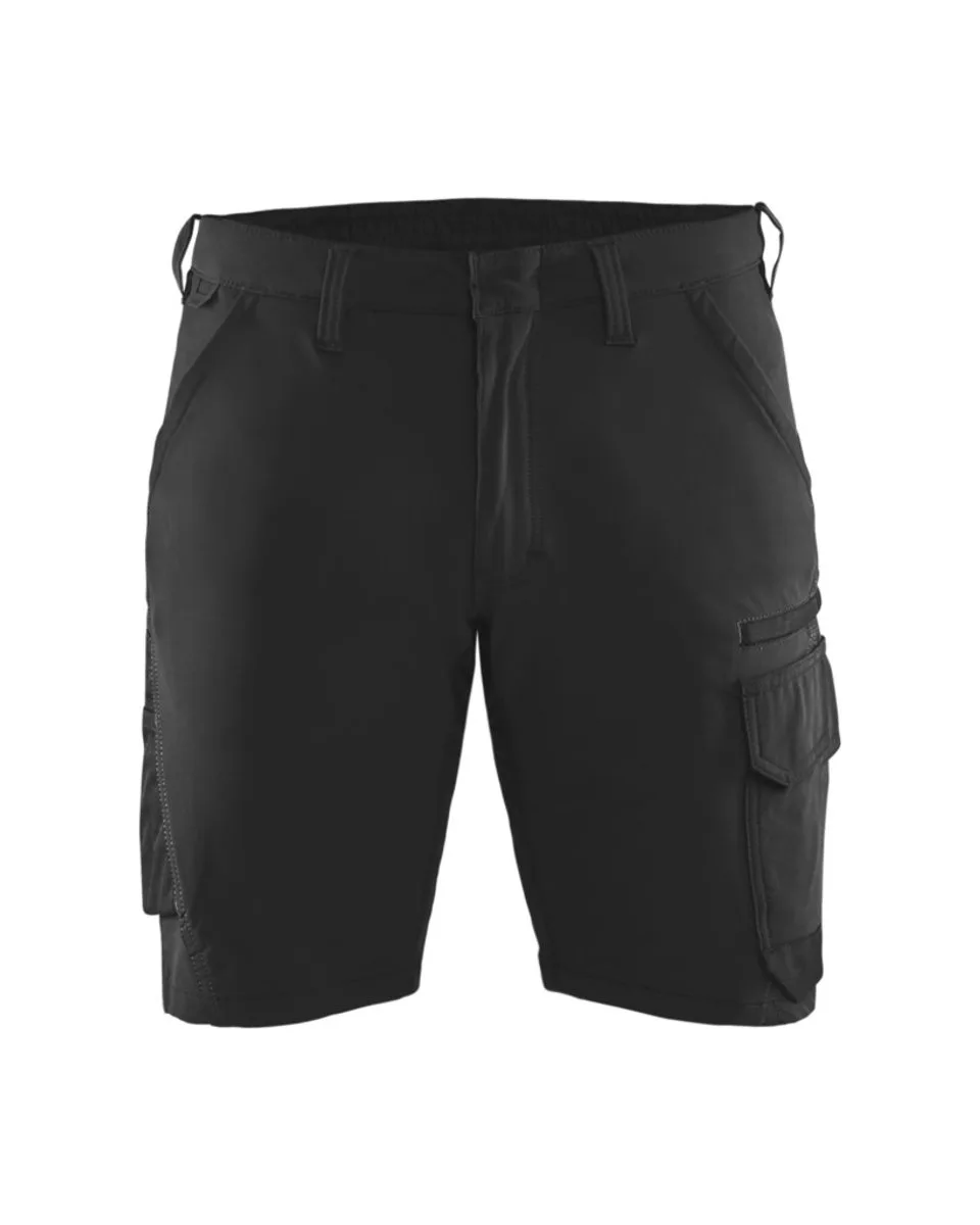 Service short 4-weg stretch 1423-1645 - Zwart/Donkergrijs van Blåkläder, Zwart, Donkergrijs, C48 – productafbeelding