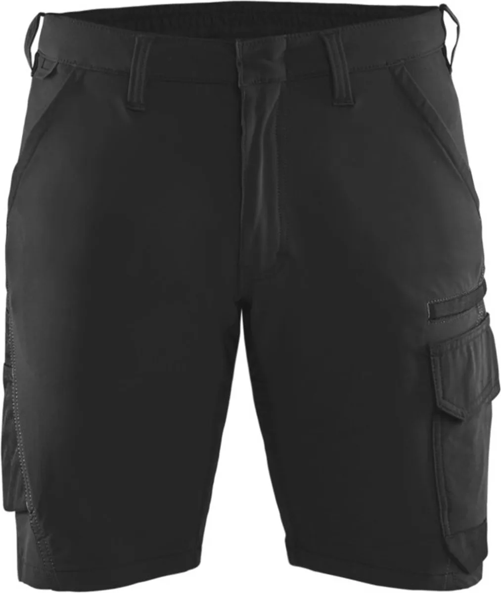 Service short 4-weg stretch 1423-1645 - Zwart/Donkergrijs fra Blåkläder, Sort, Mørkegrå, C44 – produktbillede