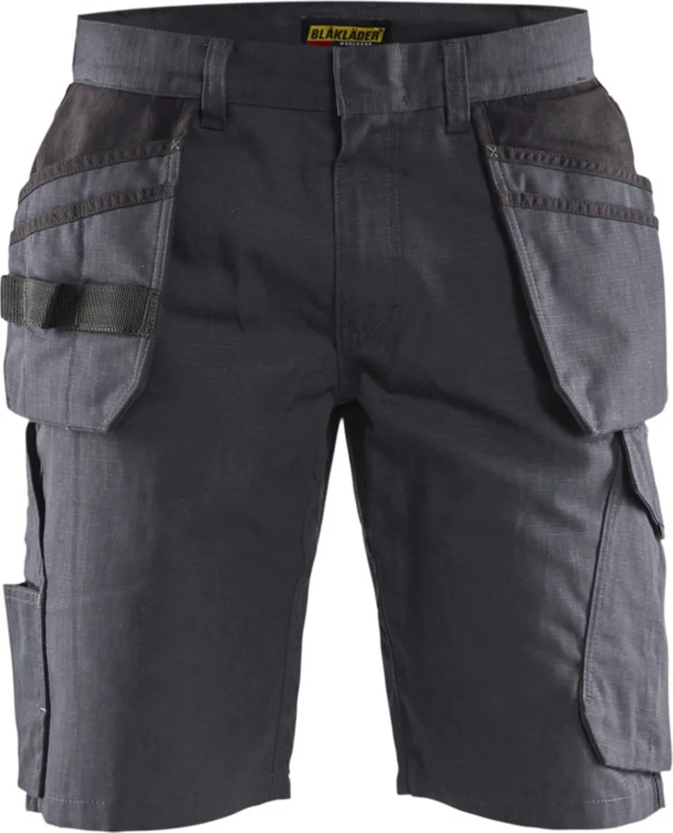 Service short met spijkerzakken 1494-1330 - Medium Grijs/Zwart von Blåkläder, Medium Grijs, Schwarz, C44 – Produktbild