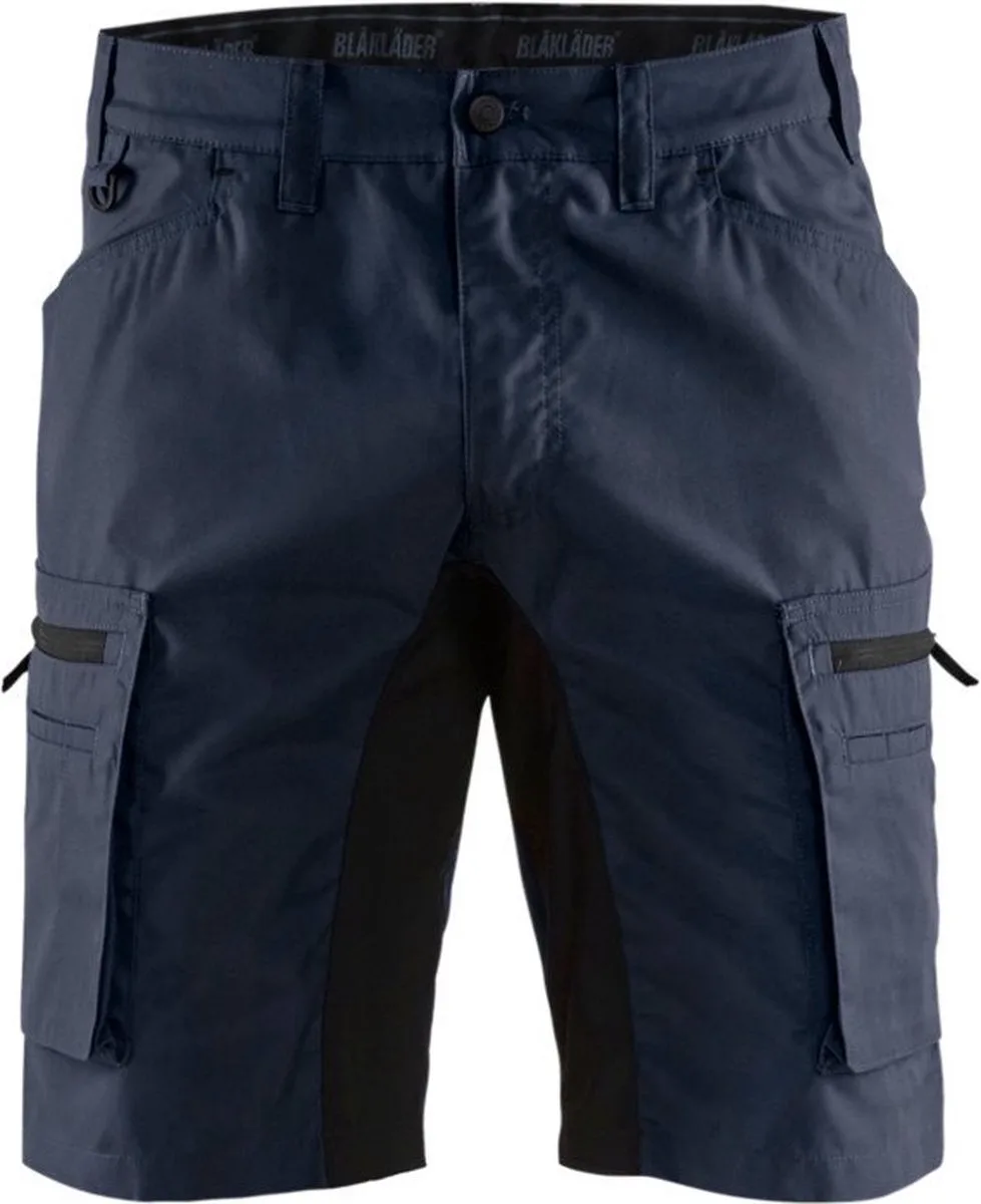 Service short stretch 1449-1845 - Donker marineblauw/Zwart von Blåkläder, Donker marineblauw, Schwarz, C52 – Produktbild