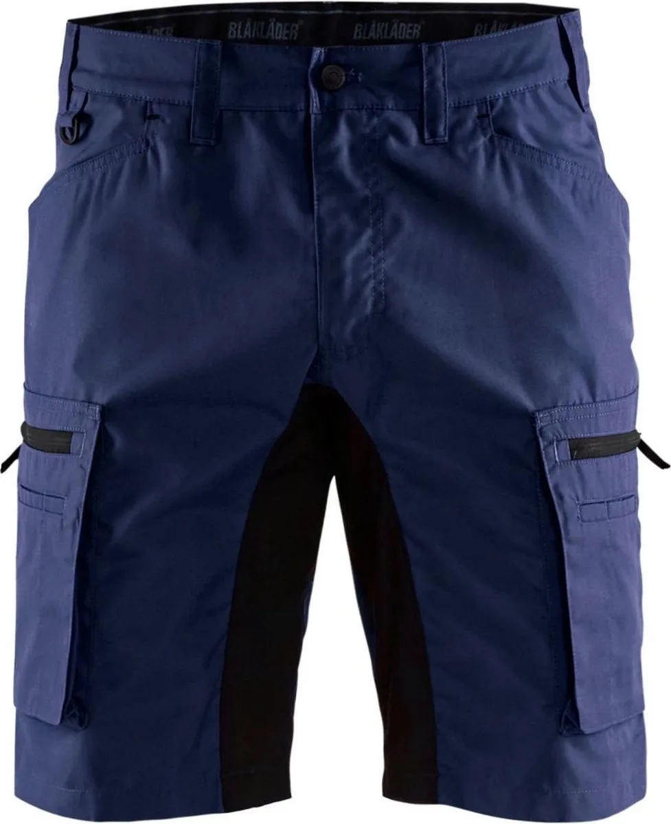 Service short stretch 1449-1845 - Marineblauw/Zwart von Blåkläder, Marineblauw, Schwarz, C44 – Produktbild