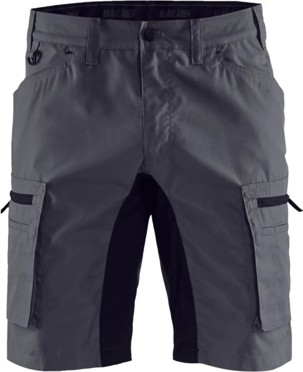 Service short stretch 1449-1845 - Medium Grijs/Zwart von Blåkläder, Medium Grijs, Schwarz, C44 – Produktbild