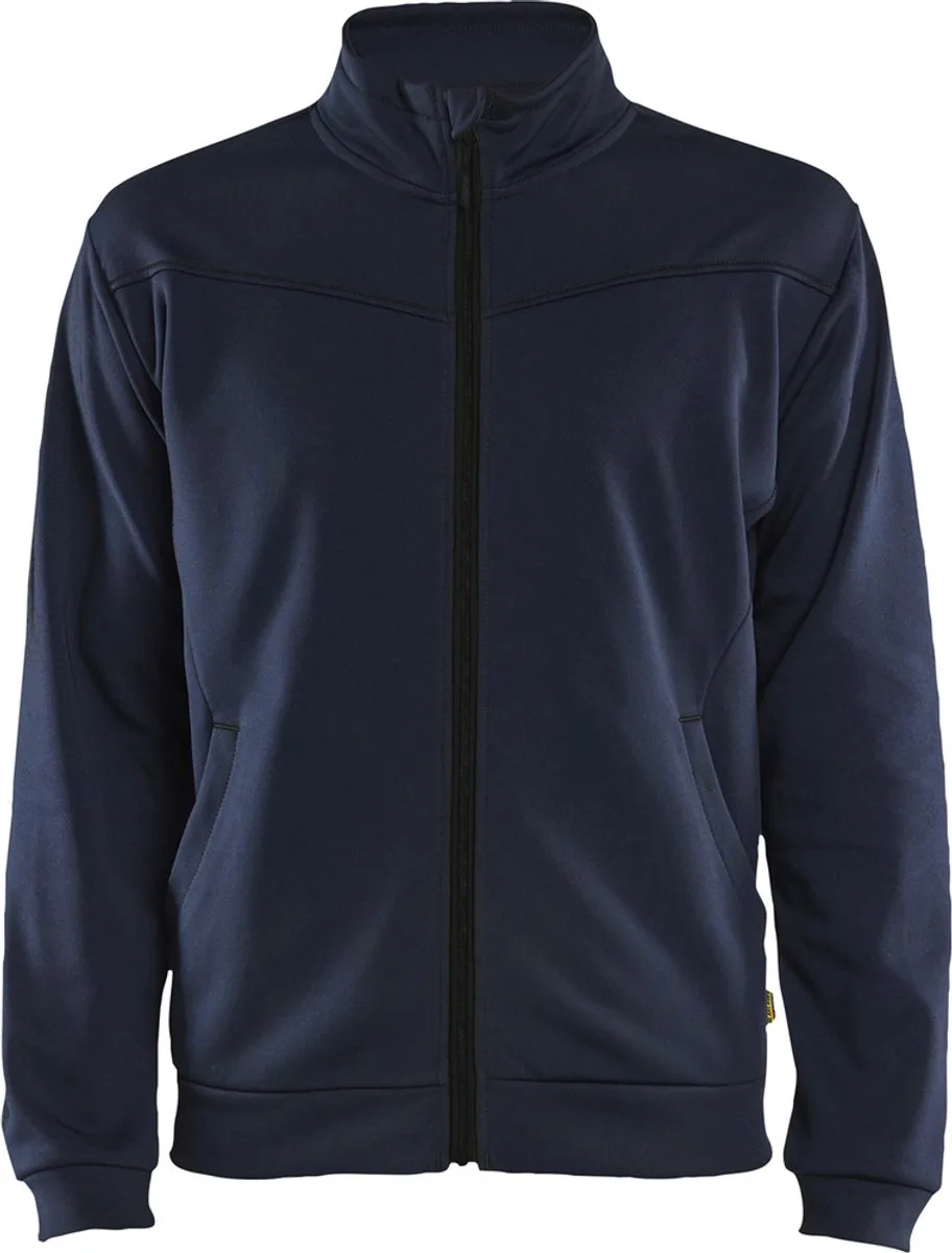 Service sweatshirt met rits 3362-2526 - Donker marineblauw/Zwart de Blåkläder, Donker marineblauw, Noir, XL – image du produit
