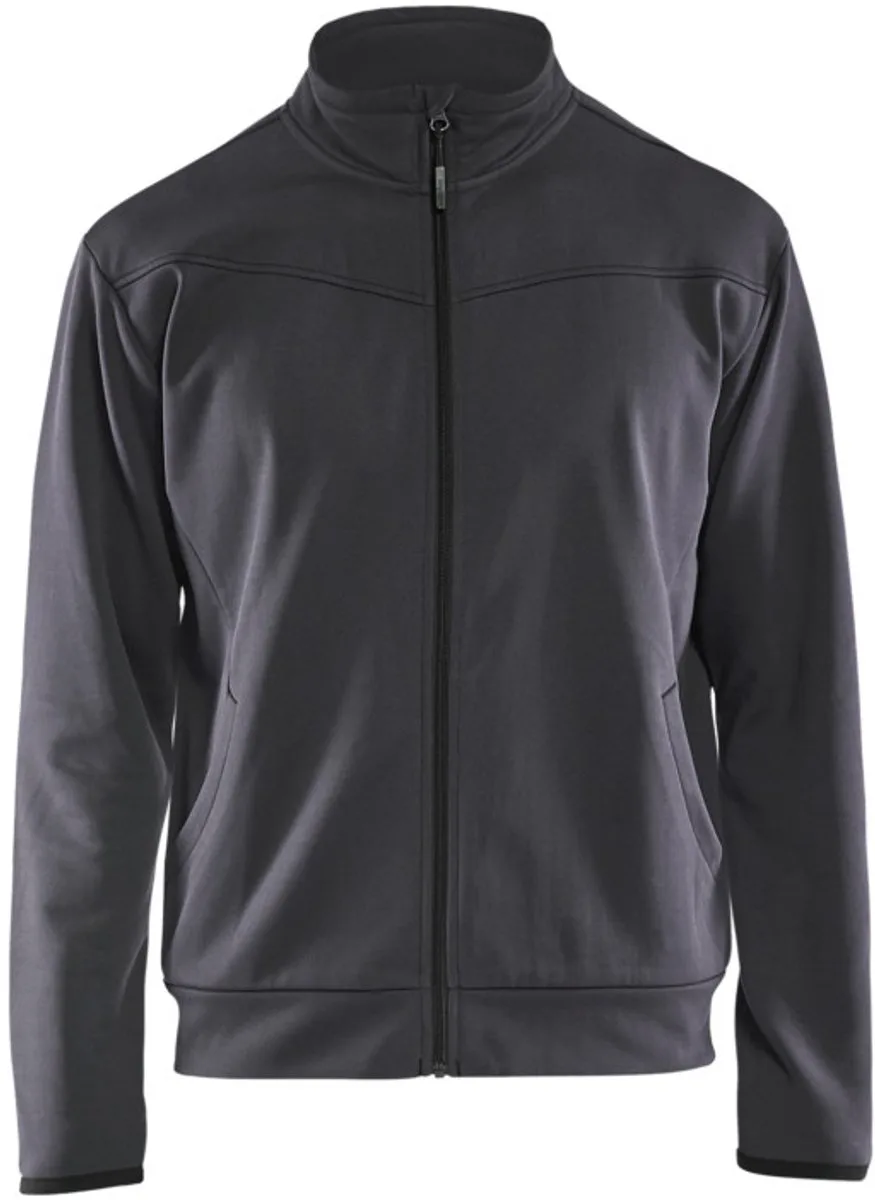 Service sweatshirt met rits 3362-2526 - Medium Grijs/Zwart de Blåkläder, Medium Grijs, Noir, 4XL – image du produit