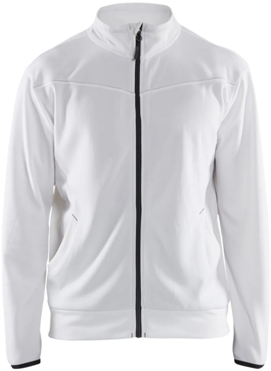 Service sweatshirt met rits 3362-2526 - Wit/Donkergrijs de Blåkläder, Blanc, Gris foncé, 4XL – image du produit
