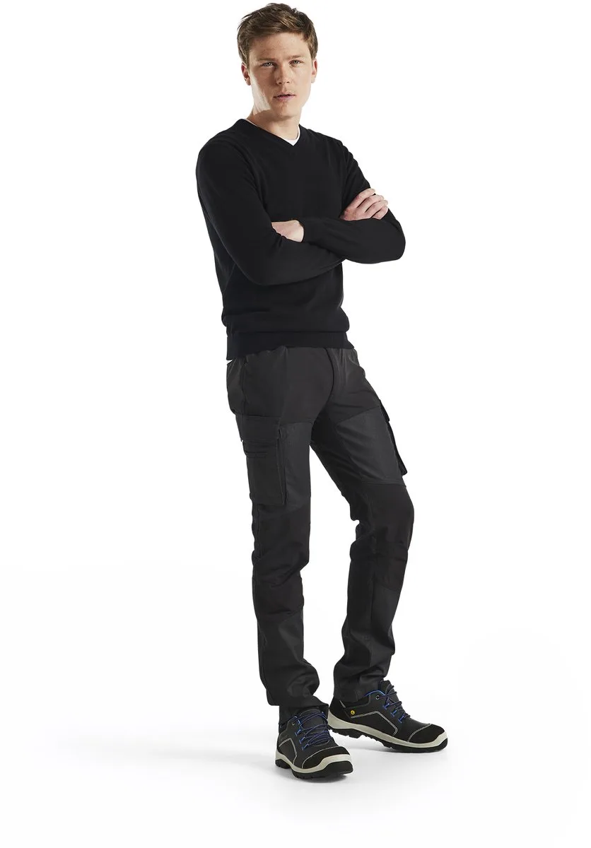 Service werkbroek denim stretch 1457-1147 - Marineblauw/Zwart van Blåkläder, Marineblauw, Zwart, C50 – productafbeelding