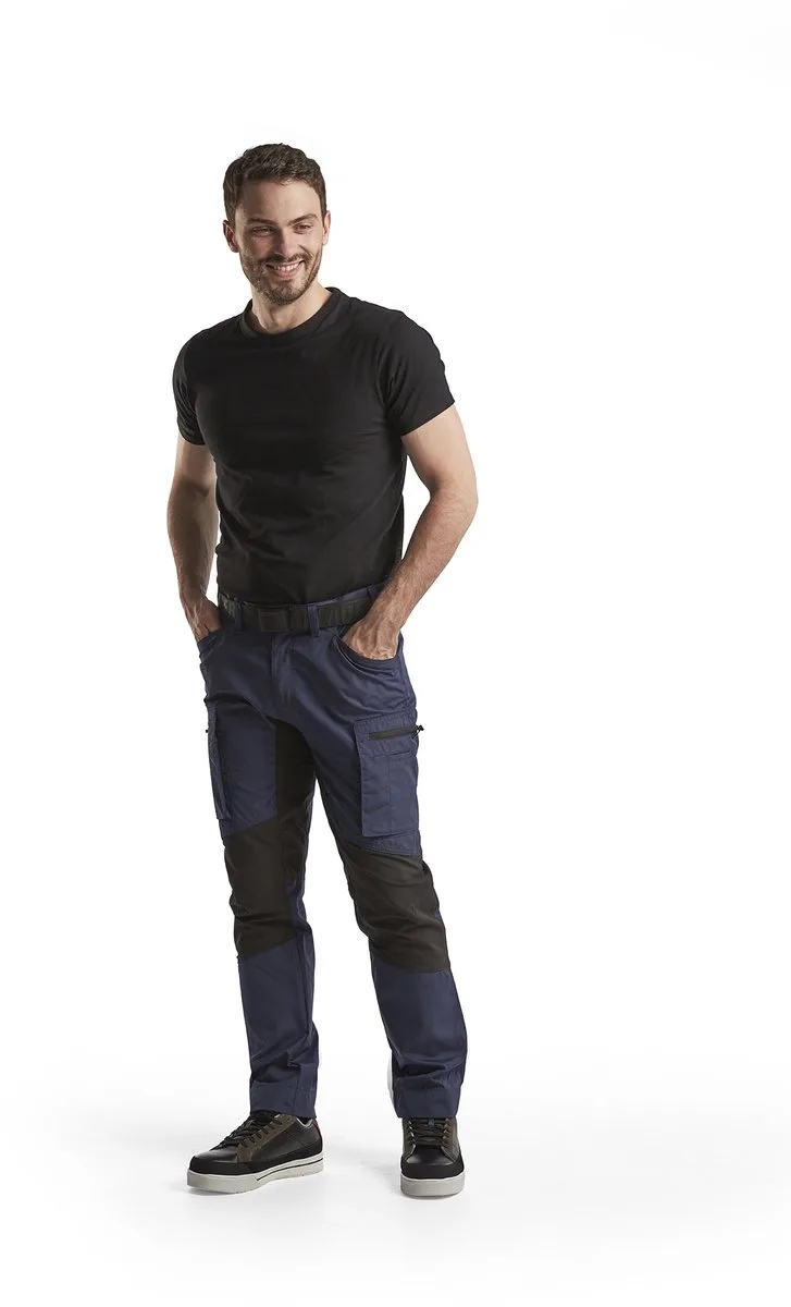 Service werkbroek met stretch 1459-1845 - Marineblauw/Zwart de Blåkläder, Marineblauw, Noir, C44 – image du produit