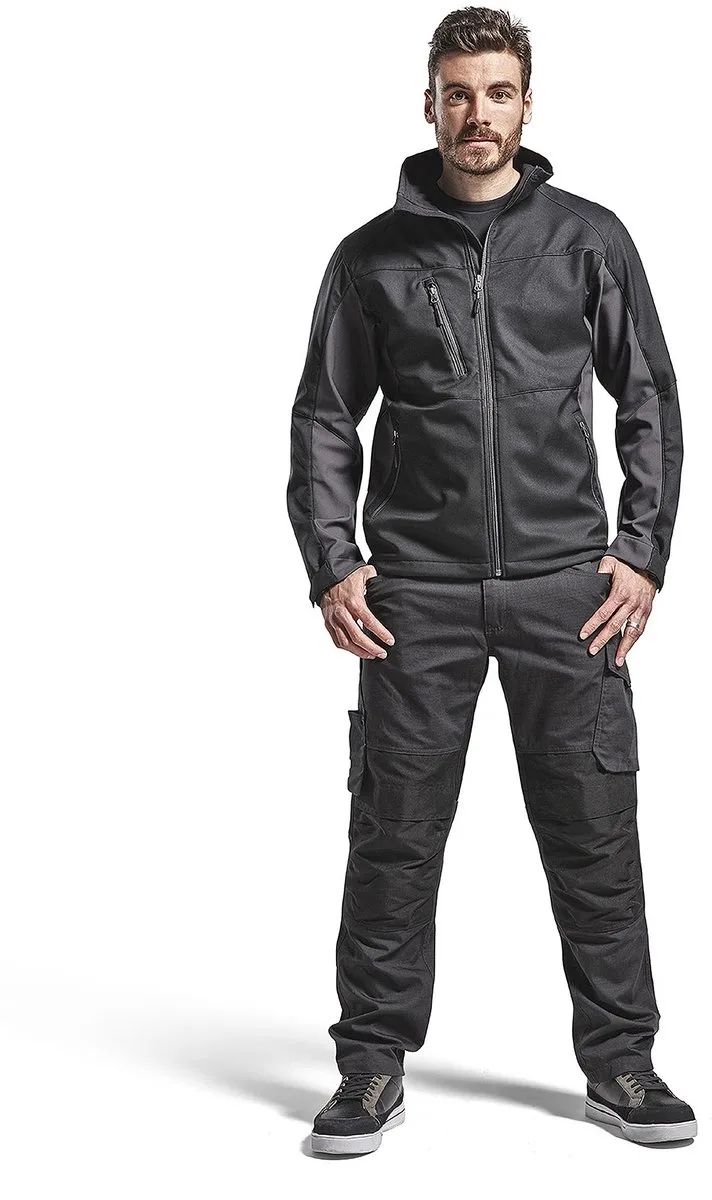 Service Werkbroek met stretch 1495-1330 - Mannen - Zwart/Donkergrijs von Blåkläder, Schwarz, Dunkelgrau, 44 – Produktbild