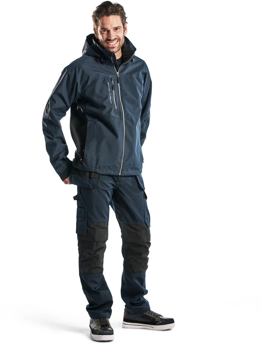 Service werkbroek met stretch en spijkerzakken 1496-1330 - Donker marineblauw/Zwart van Blåkläder, Donker marineblauw, Zwart, C148 – productafbeelding