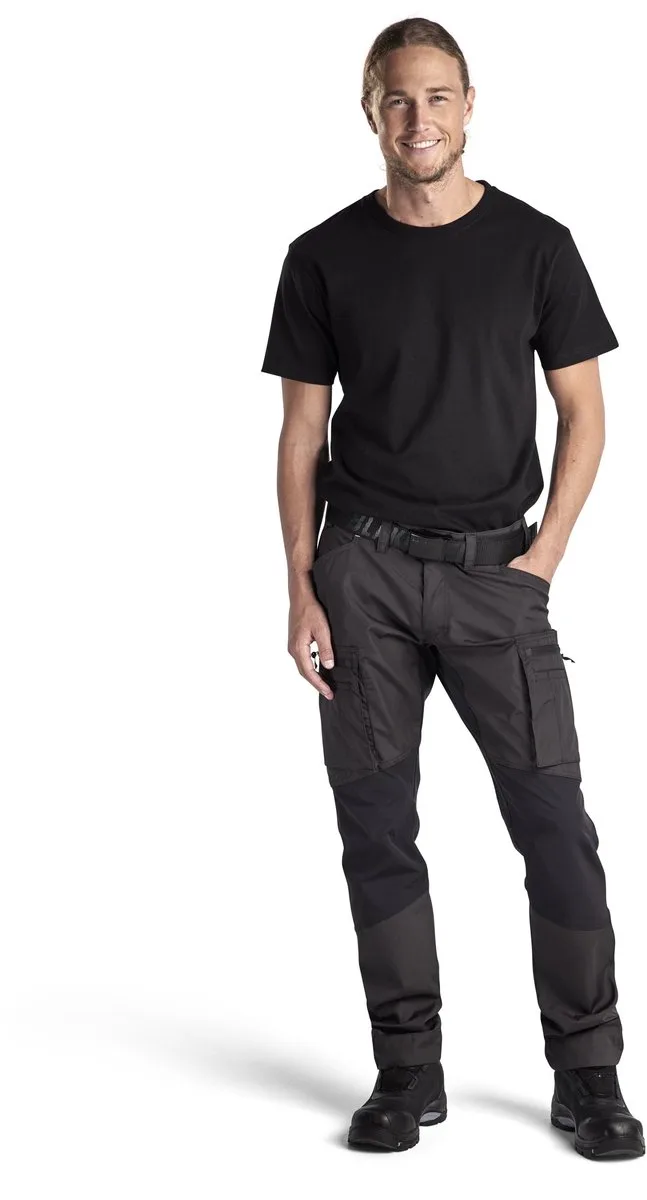 Service Werkbroek Stretch - Sneldrogend & Ergonomisch von Blåkläder, Dunkelgrau, Schwarz – Produktbild