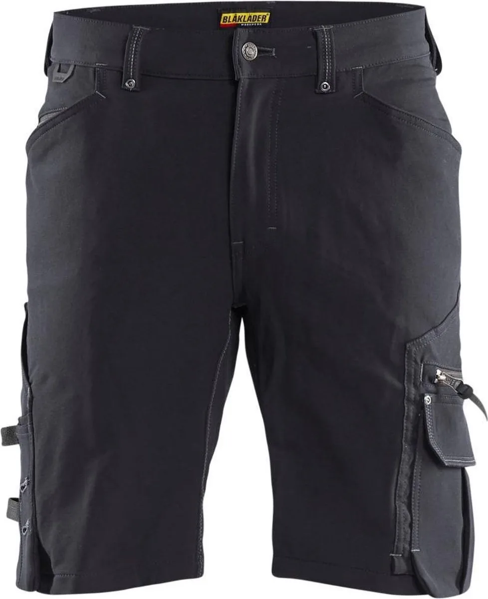 Short 4-weg stretch X1900 zonder spijkerzakken 1987-1644 - Donkergrijs/Zwart de Blåkläder, Gris foncé, Noir, C48 – image du produit