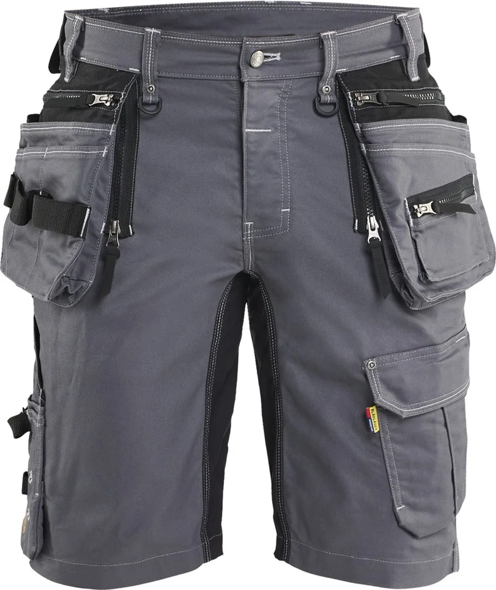 Short denim stretch X1900 1992-1141 - Medium Grijs/Zwart van Blåkläder, Medium Grijs, Zwart, C44 – productafbeelding