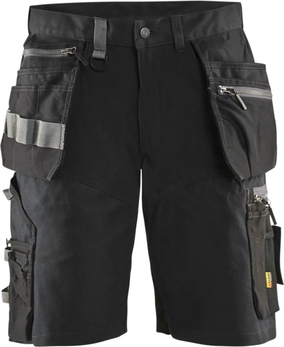 Short met stretch en spijkerzakken 1598-1343 - Zwart by Blåkläder, Black, C60 – product image