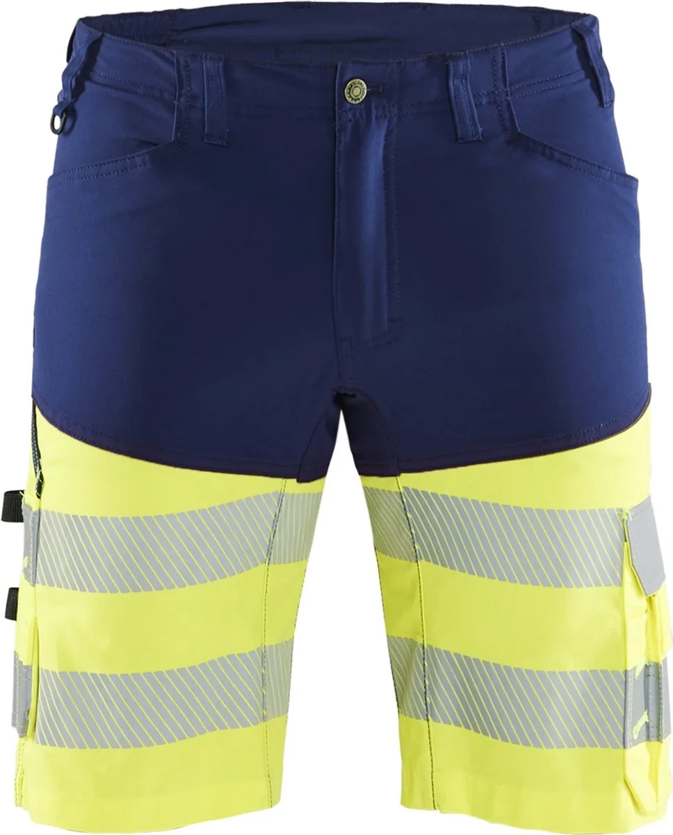 Short met stretch High Vis 1541-1811 - Marine/High Vis Geel de Blåkläder, Marine, High Vis Geel, C48 – image du produit