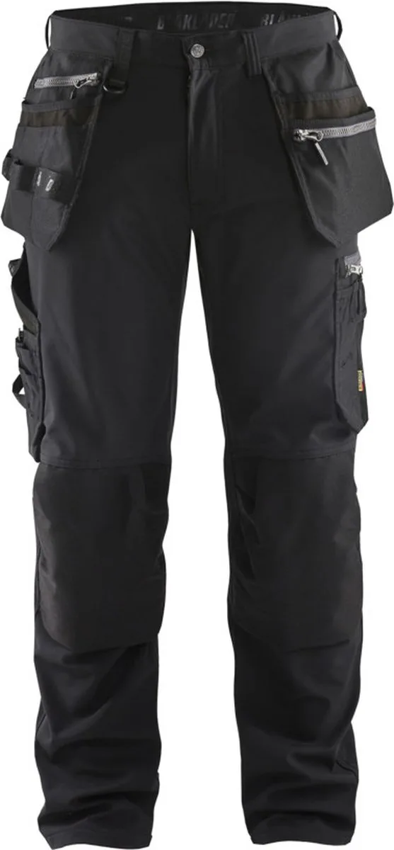 Softshell werkbroek 1805-2513 - Zwart von Blåkläder, Schwarz, C150 – Produktbild