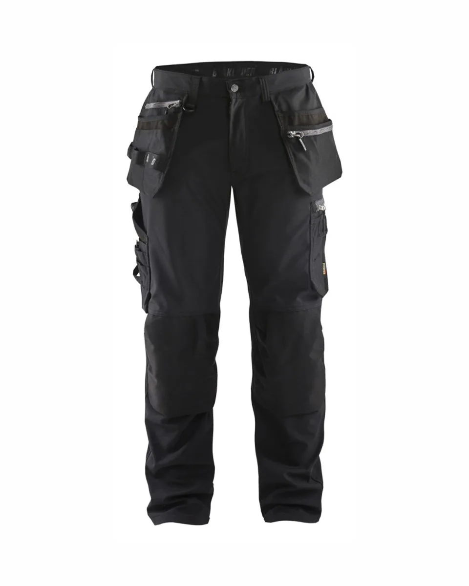 Softshell werkbroek 1805-2513 - Zwart van Blåkläder, Zwart, C48 – productafbeelding