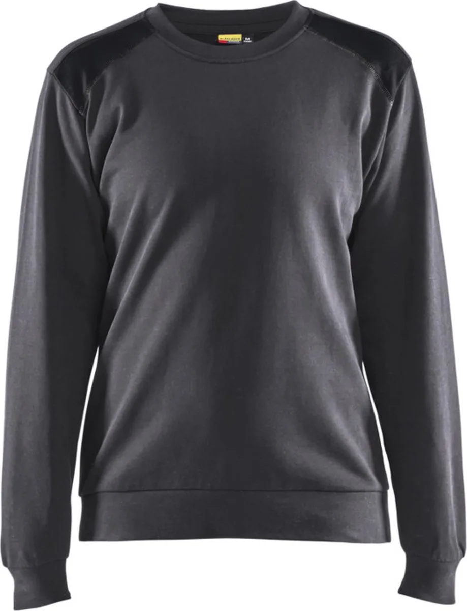 Sweatshirt bi-colour Dames 3408-1158 - Medium Grijs/Zwart de Blåkläder, Medium Grijs, Noir, L – image du produit
